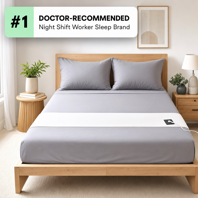 Day Sleeper Grounding Bedsheet doctor recommended night shift worker sleep brand