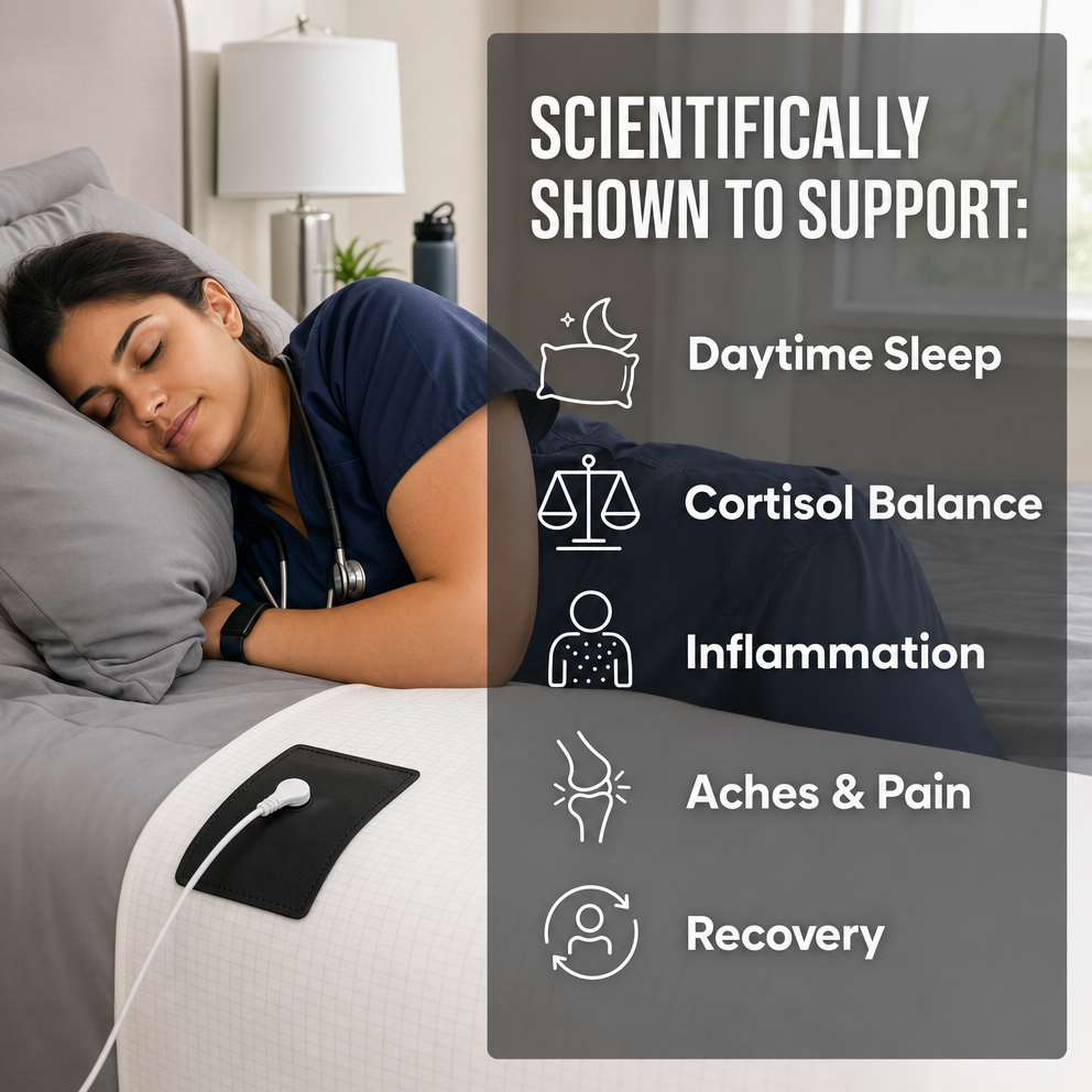 Day Sleeper benefits for daytime sleep cortisol balance inflammation aches pain and recovery